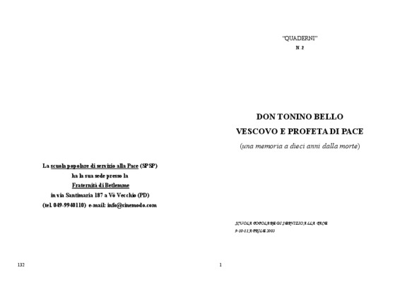 don tonino bello Book