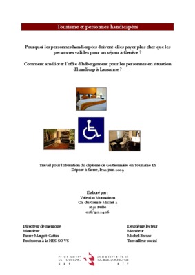 le tourisme des handicapees bts vpt Book