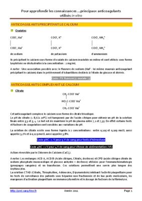 anticoagulants pour l_hemogramme Book