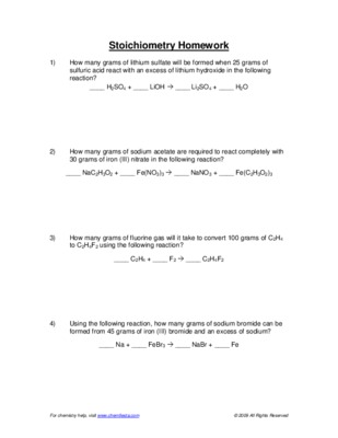 stoichiometry Book