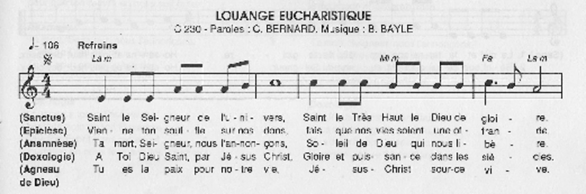 louange eucharistique c230 Book