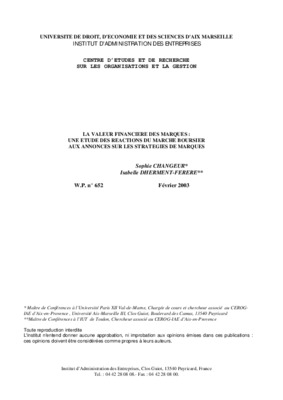 valeur des marques Book