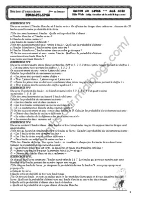 dm probabilites 3eme Book