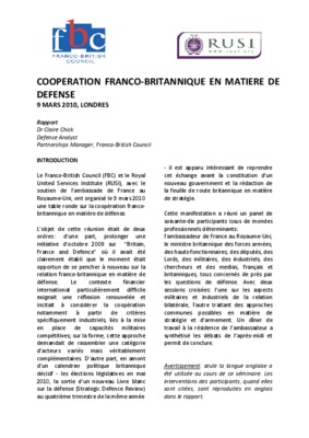 franco britannique Book