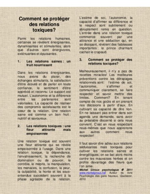 comment echapper aux relations toxiques Book