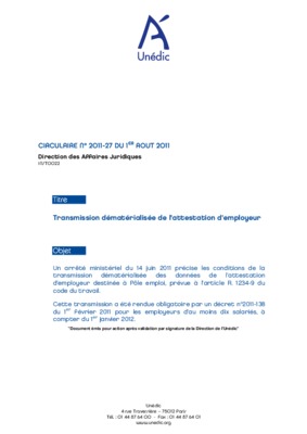 attestation unedic employeur Book