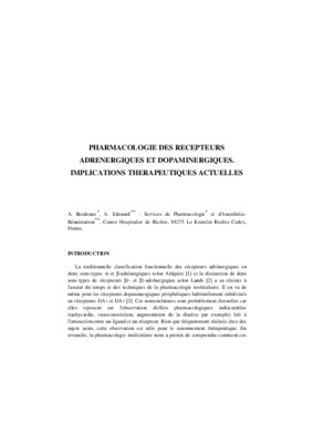 adrenergiques recepteurs Book