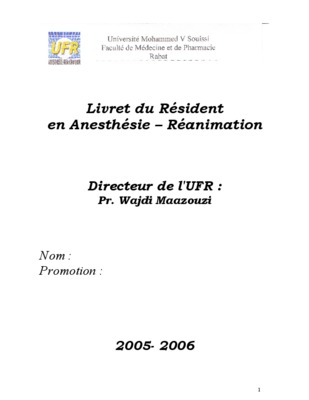 manuel du resident anesthesie reanimation Book