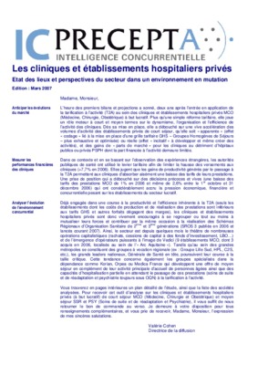cliniques prives Book