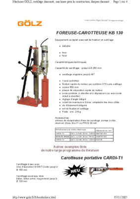 carotteuse dm230 Book