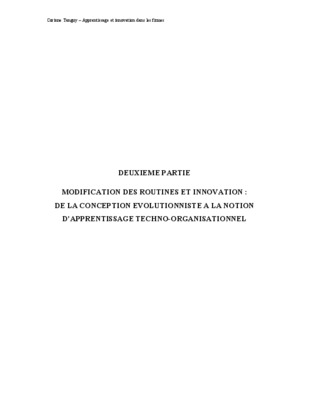 la theorie evolutionniste de la firme Book