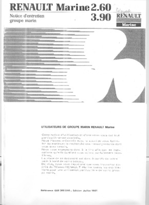 renault marine rc18d Book