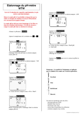 etalonnage ph metre Book