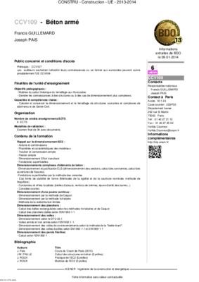 ccv109 formation Book