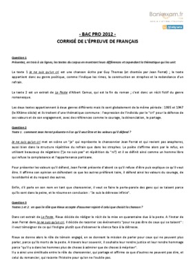 corrige bep css francais 2012 Book