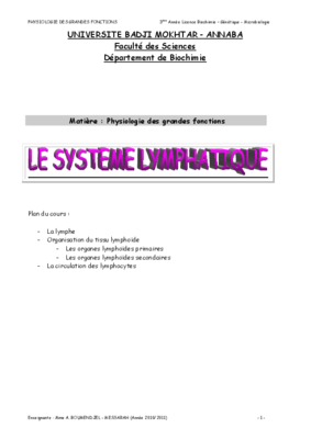 sujet sur physiologie des grandes fonctions Book