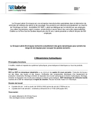 mecaniciens Book