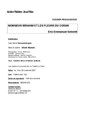 monsieur ibrahim et les fleurs du coran Book