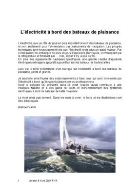 electricite bateaux Book