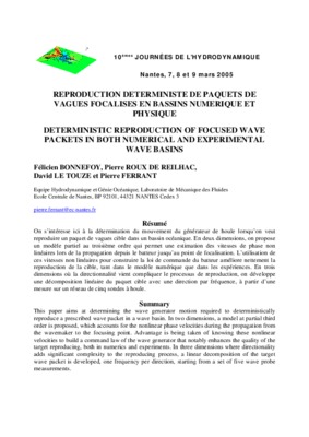 calcule de la hauteur et amplitude des vagues Book