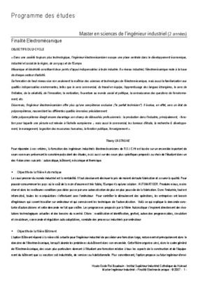 programme du cap electromecanique Book