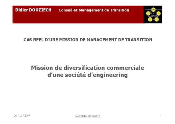management de transition Book