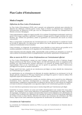 plan cadre entrainement Book
