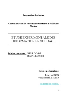 deformation en soudage Book