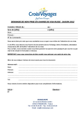 visa russe Book