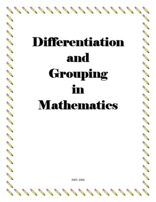 differentiation Book