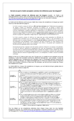 cadre de reference des examens de langues Book