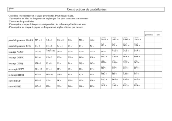 pour chaque solide complete le tableau ci dessou Book