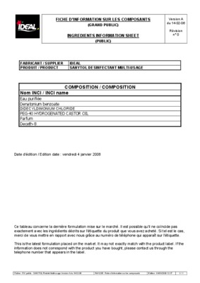 trame de procedure Book