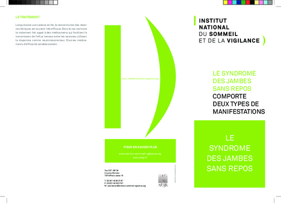 syndrome de jambe sans repos Book