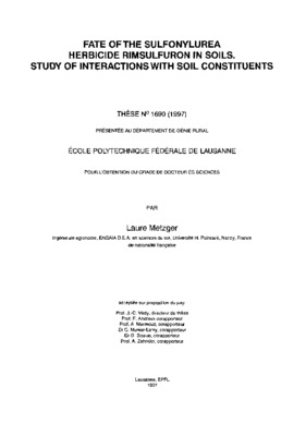 rimsulfuron Book