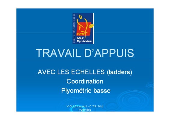 travail des appuis Book