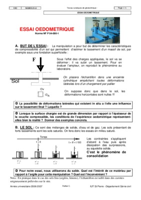 essai oedometrique Book
