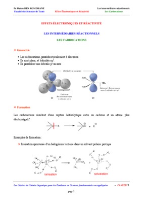 stabilite des carbocations Book