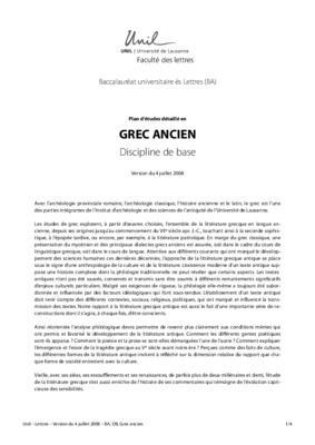 grec ancien Book