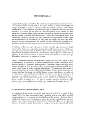 el mito de don juan Book