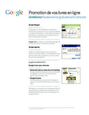 promotion d site Book
