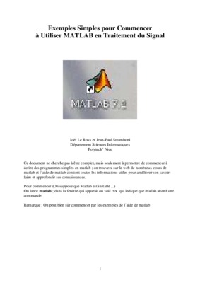 tp de matlab pour le traitement d_image Book