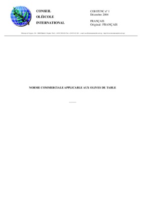 conseil oleicole international Book