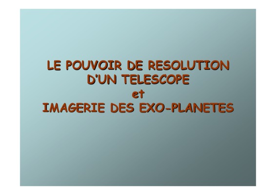 telescope resolution Book
