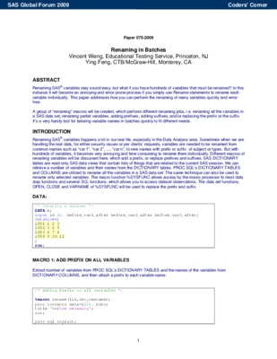 batches Book