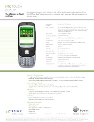 notice d htc touch dual Book