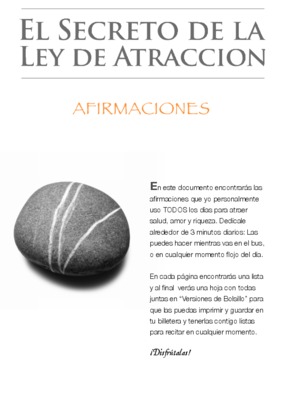 afirmaciones Book