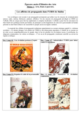 staline affiches Book