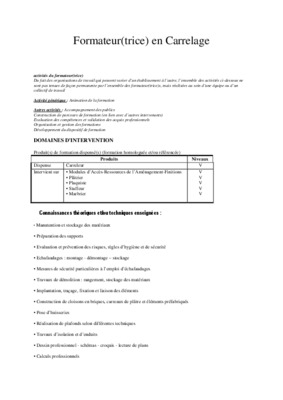 livret rf afpa formateur Book