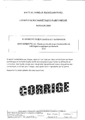 sciences biologiques et cosmetologiques 2010 Book